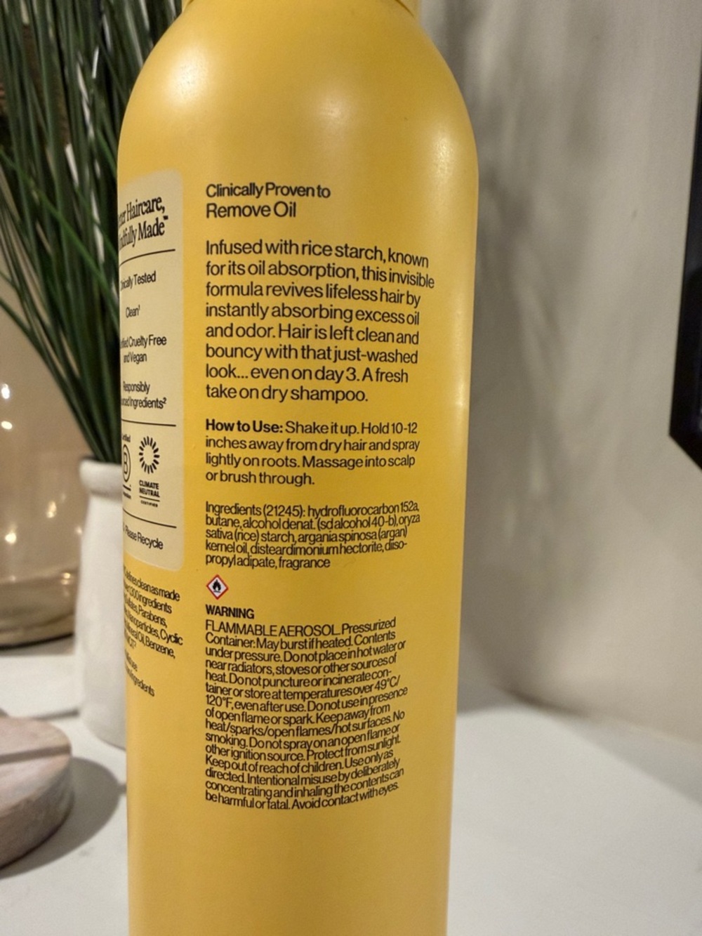 Eva NYC Freshen Up Invisible Dry Shampoo Warm Vanilla Scent 7.3 oz   hair beauty - Picture 3 of 4